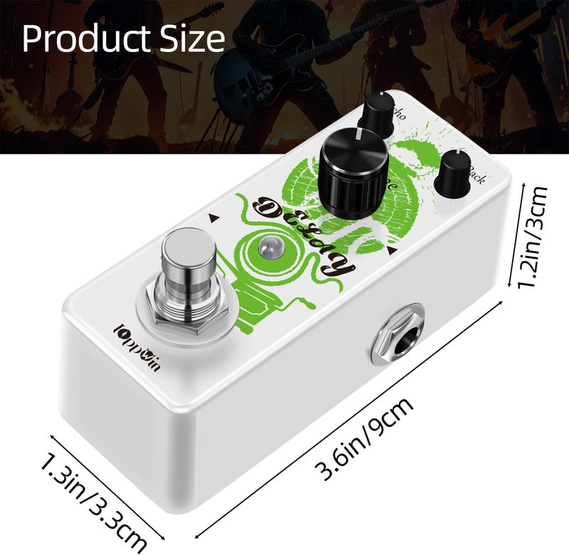 IOppWin Guitar Pedals, Premium Analog Delay Pedal – Warm, Clean, Smooth Tones with 25ms-600ms Adjustable Range & True Bypass, for Retro Tone Lovers And Live Musicians - Image 2